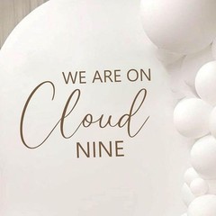 HOTIYOK Oh Baby Sign for Backdrop We are on Cloud Nine Baby Shower Stickers L…