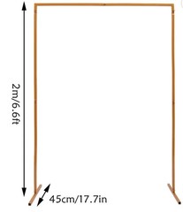 Square Wedding Arch, Gold Metal Framework Heavy Duty Backdrop Stand Garden