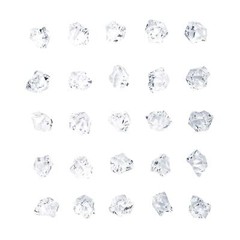 1000 Pack 1 Inch Clear Acrylic Fake Ice Cubes Display for Home Wedding Decor
