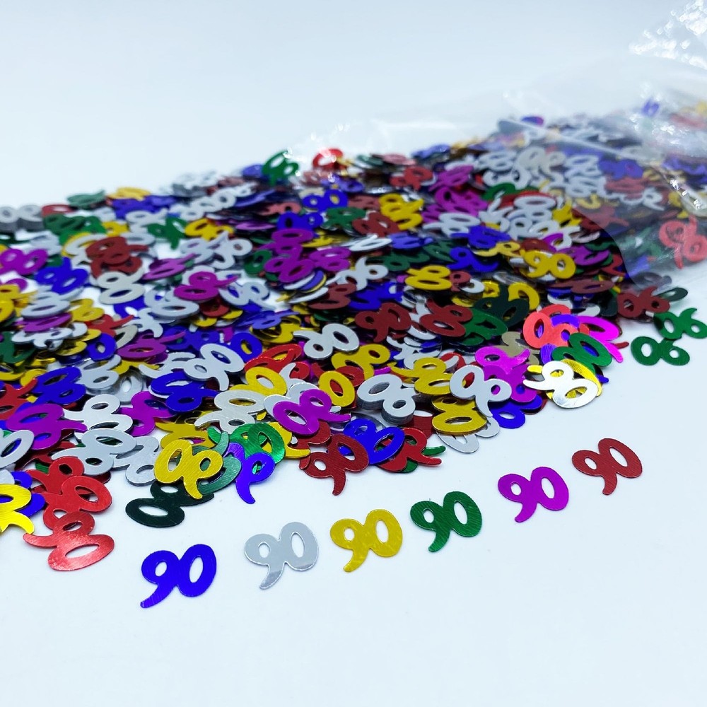 90 Confetti Number 90th Anniversary Party Favor for Party Table Decoration Su…