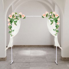 Square Arch Backdrop 2m × 2m White Galvanized Iron Wedding Party Stand