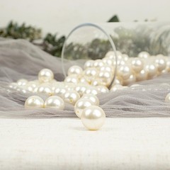 120 pcs EXTRA LARGE Faux Pearl 20 mm Beads Centerpieces Wedding Decorations SALE