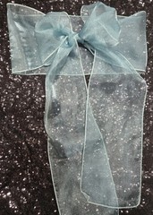 20 pcs Sheer Chair Decor Bow Sash 104″ x 6″ Teal Wedding Party Banquet Organza
