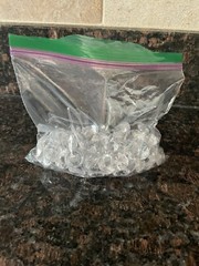 Lot of Approximately 80 Clear Acrylic Faux Diamond Confetti Party Decor