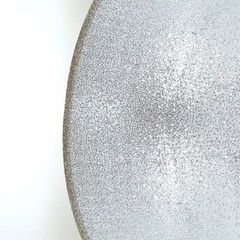 7.5 ft SILVER Metallic Sequin Round Backdrop STAND COVER Party Events