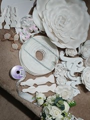 Wedding Decor , Perfect For A Budget Wedding ,Invitations , Bouquet -Lot Misc