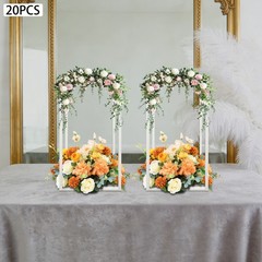Geometric Flower Stand For Wedding 20PCS Metal Flower Stand Wedding Flower Stand