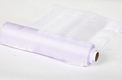 SNOW ORGANZA FABRIC MATERIAL ROLL 03 SIZE CHAIR BOWS TABLE RUNNER WEDDING DECOR