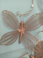 Butterfly Set of 8 Large Wedding Decorations Sparkly beaded vtg