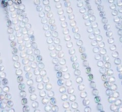 15 ft IRIDESCENT CEILING DRAPE CURTAIN Beaded Backdrop Party Wedding Decorations