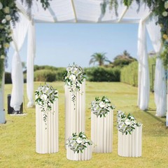 For Party Tables Decor 5pcs Wedding Centerpieces Cardboard Vases Flowers Stands