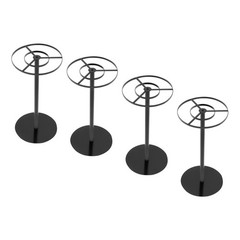 4Pcs 40cm Wedding Flower Stands,Black Metal Flower Stand for Table Centerpieces