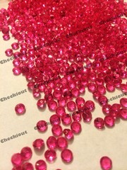 2000 Fuchsia Acrylic Diamond Confetti 4.5mm for Wedding Decoration Table Scatter