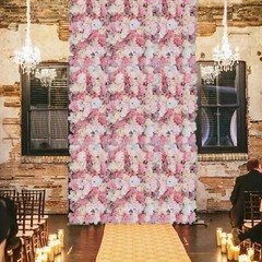 12PCS Artificial Flower Wall Panel Wedding Valentine’s Rose Decorations 40*60CM