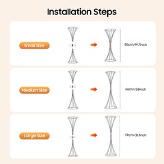 3Pcs Hourglass Wedding Flower Stand – Gold, Different Sizes, Table Centerpieces