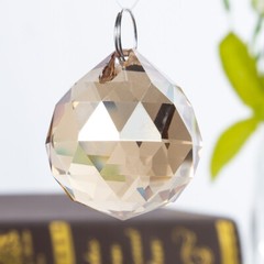 Champagne Glass Crystal Chandelier Ball Prisms Drops Home Decor Pendant 20mm