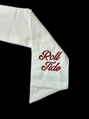 University of Alabama (AL) Cotton Wreath Sash (2 Logos) 30k Stitch