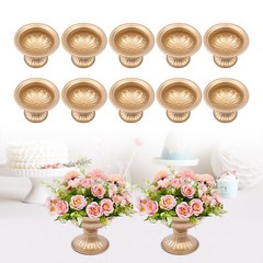 10PCS Metal Planter Elegant Wedding Centerpieces Vase for Wedding Party Decor