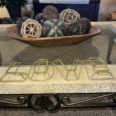 Love Wedding Sign 3D Gold 16” “love” Endearment Wall Hanging Display