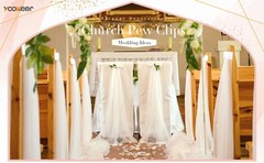 24 Pieces Church Pew Clips Heavy Duty Plastic Hook Chair Wedding Ceremony