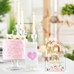 Acrylic Wedding Signs, Bridal Shower Decorations, Mimosa Bar Signs for Recept…