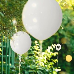 ASIYUHY White Balloons 100 Pack 12 Inch White Latex Party Balloons with 2 Rol…