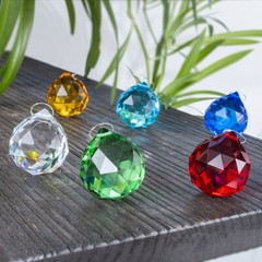 20MM Crystal Glass Lamp Ball Prisms Chandelier Wedding Decor Suncatcher Pendants