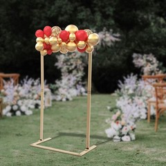 Wood Wedding Arch for Ceremony Wooden Arbor Decor for Parties Garden Backdrop