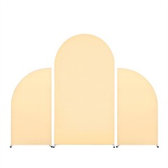 Set of 3 Wedding Arch Cover 2-Sided U-Shaped Spandex Arch Backdrop Cover Decor