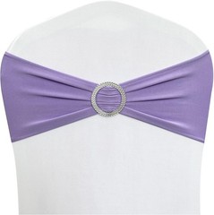 Spandex Chair Sashes Bands 30PCS Stretch Chair Ties Bows W/ Buckle Slider