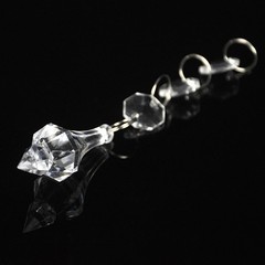 30 Acrylic Crystal Clear Bead Garland Hanging Chandelier Wedding Decor Supplies