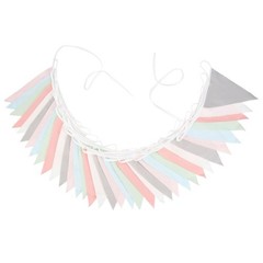Soft Cotton Bunting Banner With 36 Triangle Flags For Any Event 10M/33 Ft