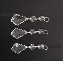 30pcs Clear Acrylic Crystal Beads Diamond Wedding Party Home Garland Chandelier