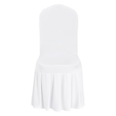 Uimoso 30PCS White Stretch Spandex Chair Covers for Weddings,Parties, and Dining