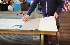 Custom Wedding Cornhole Wraps or Boards – Cream and Olive Green