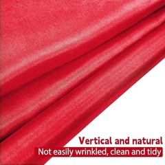12 Pcs Patriotic Color Satin Silk Table Runners, American Red Red white blue