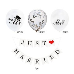 Just Married Decorations JUST MARRIED Wedding Party Decoration Car White