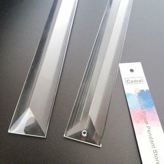 10pcs 180mmx22mm Clear K9 Rectangle Long Crystal Prisms Drop Pendants Chandelier