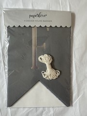 Paperlove Grey Glam “Forever Yours” Banner and Matching Table Numbers Wedding