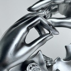 Bond of Marriage With This Ring Silver – Wedding Gift Sculpture Anniversary