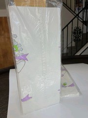 2 Vintage Party Table Covers Wedding Bells Chapel Retro 80s Bridal Paper Art