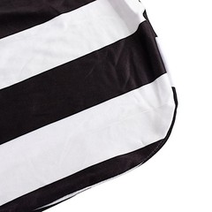 Black White Striped Fitted Premium Spandex Banquet Chair Cover Party Decorations