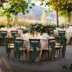 Satin Chair Sashes Blackish Green 6 x 108 inch 50 Pcs | Universal Chair Cover