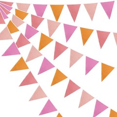 Soft Cotton Bunting Banner With 36 Triangle Flags For Any Event 10M/33 Ft