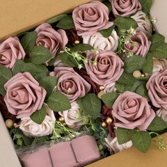 Wedding Aisle Decorations Mauve Pew Flowers Set of 10 for Wedding Ceremony Pa…