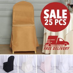 20 pcs Polyester Banquet CHAIR COVERS Wedding Party Slipcover Event Decorations