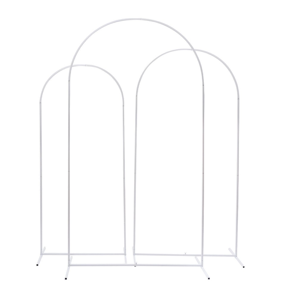Wedding Arch Backdrop Stand Metal Arch Stand Set of 3 for Birthday Party Wedding