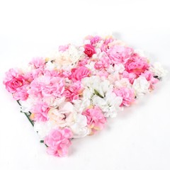 40 x 60 cm 20Pieces Flower Wall Champagne White & Pink Rose Panel Floral Decor