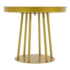 10Pcs Circular Flower Stands 5.91inch Tall Gold Flower Stand for Wedding Decor