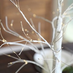 White 2 feet Battery Operated LED Lighted Artificial Birch TREE Party Events